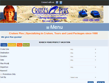 Tablet Screenshot of cruisesplusinternational.com